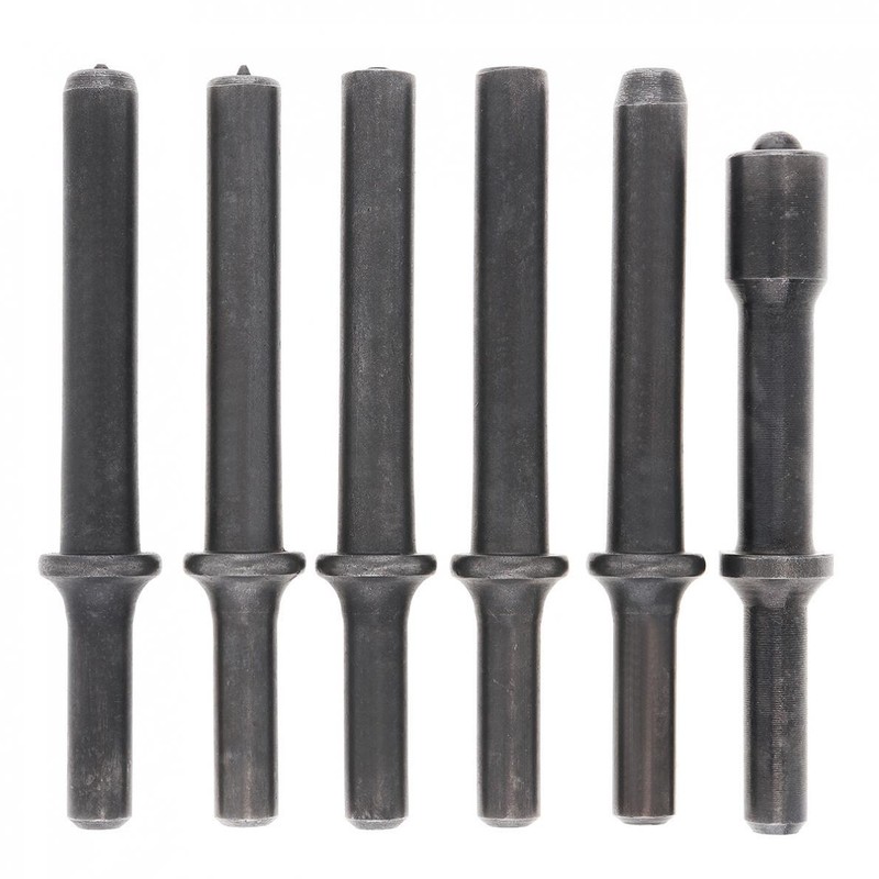 6pcs M3-M8 Steel Solid Rivet Impact Head Bits for Air Chisel Punch Bolt Remover gallery