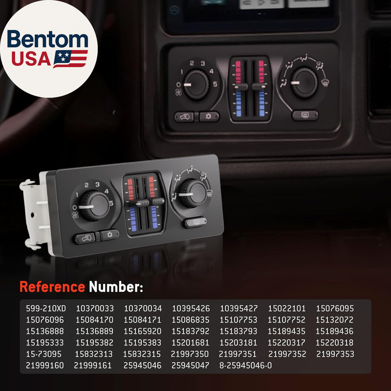 599-210XD Climate Control Module AC Control Panel Fit for 2003-2007 Chevy GMC Bu gallery