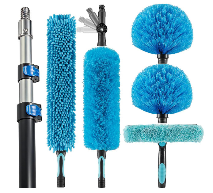 Hicavar 20FT High Ceiling Fan Duster w/ Extendable Pole Cleaning Kit gallery
