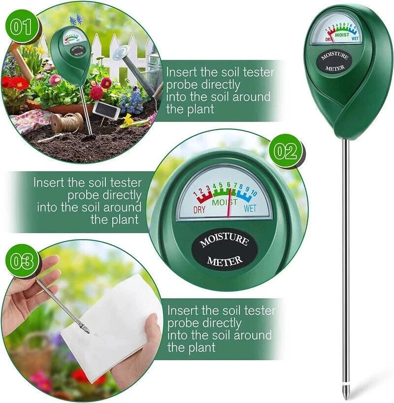 No Batteries Required Soil Moisture Meter Scientific Plant Water Monitor gallery