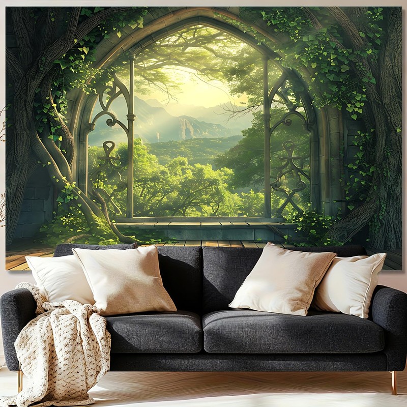 Magic Treehouse Forest Tapestry 79 x 59 Inches - Polyester Wall Hanging - for... gallery