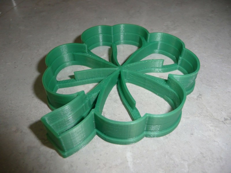 CLOVERLEAF WITH DETAIL LUCKY 4 FOUR LEAF SHAMROCK GOOD COOKIE CUTTER USA PR2288 gallery