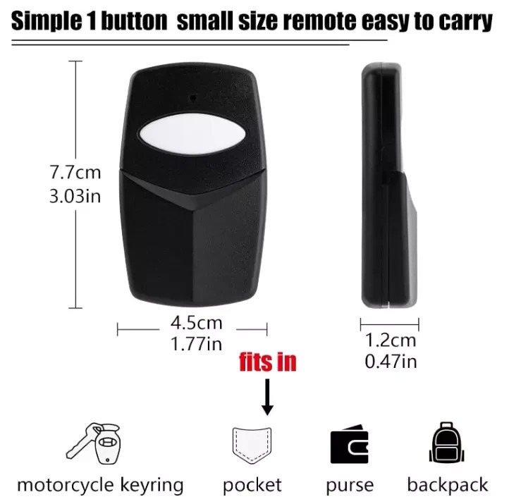 2 PCS Garage Door Remote For 8Dip Switch Linear Delta DTD DTC DNT00002A 310MHz gallery