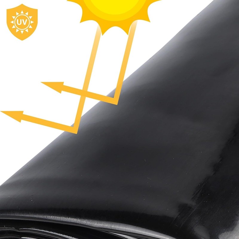 8-40MIL Thickness Black Durable Flexible Pond Liner Rubber PVC Pool Landscaping gallery