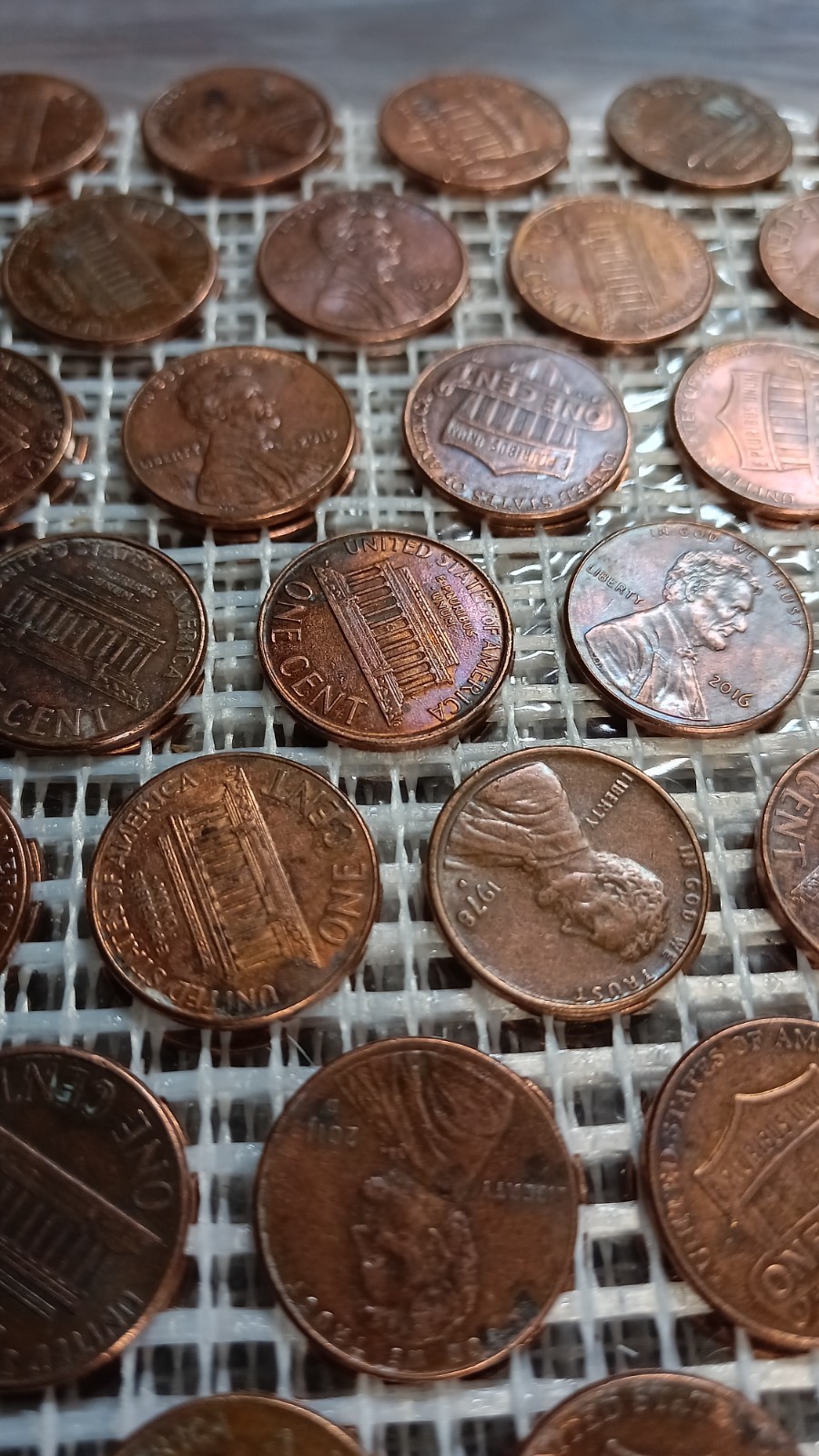 US Copper Circulated Penny LARGE Tile Sheets - Antiqued - for Floor or Wall Art gallery