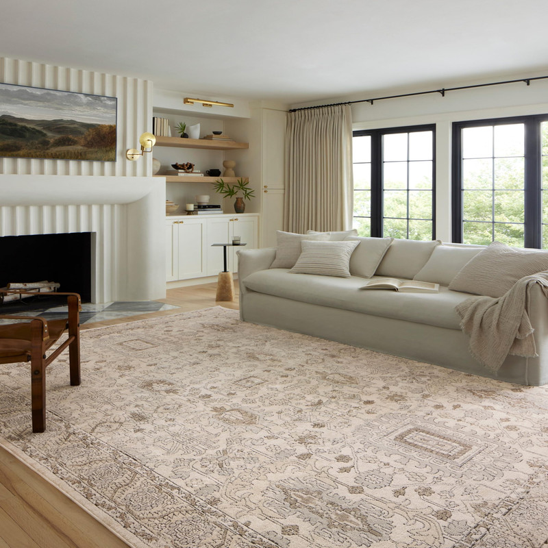 Loloi Ii Teagan Collection Tea-03 Ivory/Sand 2-8 X 10-6 .25 Thick Runner Rug gallery