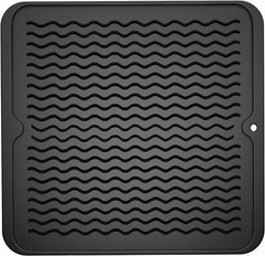 Silicone Dish Drying Mat for Kitchen CounterNon-Slip Easy CleanMultipurpose D…