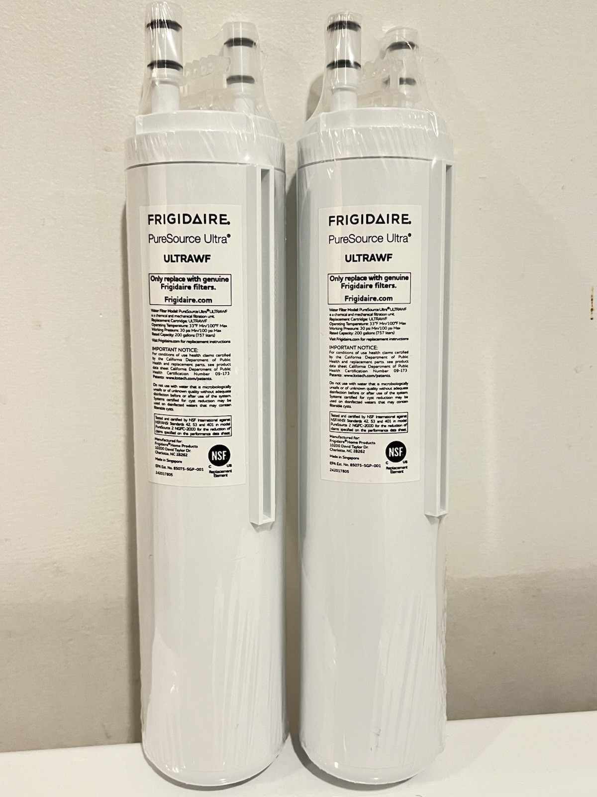 2 Pack ULTRAWF Frigidaire Ultra PureSource Refrigerator Water Filter New gallery