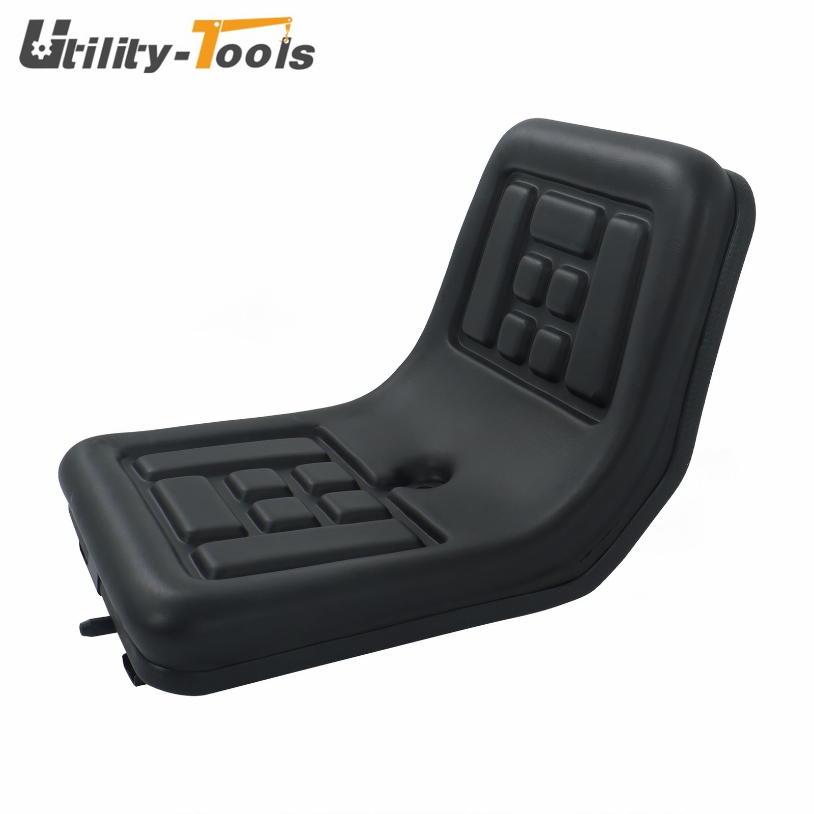 Universal Lawn Mower Tractor Seat With Drainage Hole High Back Seat Black gallery