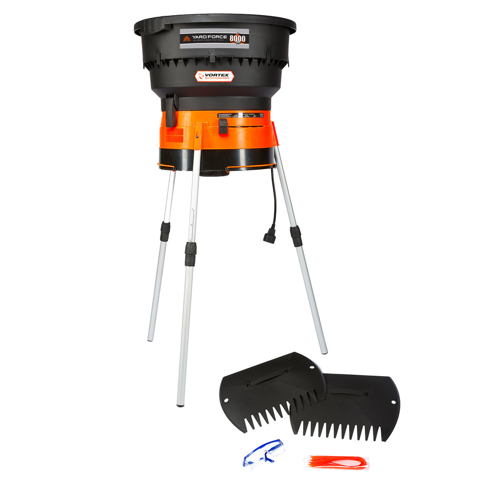 Yardforce 22" Corded Electric Leaf Shredder With Accessory Kit, 8000 RPM, NEW