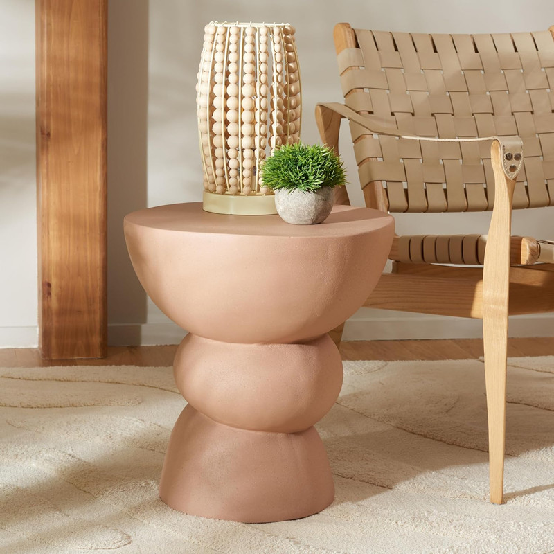 Erwin Modern Terracotta Accent Table - Fully Assembled Home Decor gallery