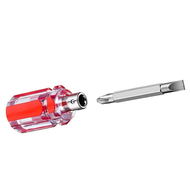 3Pcs Mini Screwdriver Set Short Flat & Phillips 2-in-1 Repair Tool Kit USA gallery
