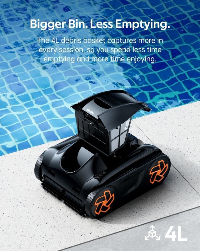 iGarden Pool Cleaner K60, 6H Runtime Cordless Robotic Pool Vacuum gallery
