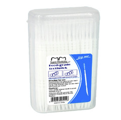 100pcs Double-Ended Disposable Toothpicks Portable Fruit Pick Set – NEW
