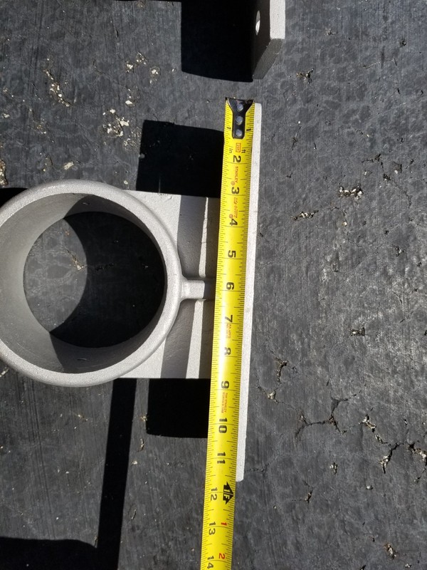 Vertical Wall Mount Flagpole Brackets (5") - Brackets only (No pole) gallery