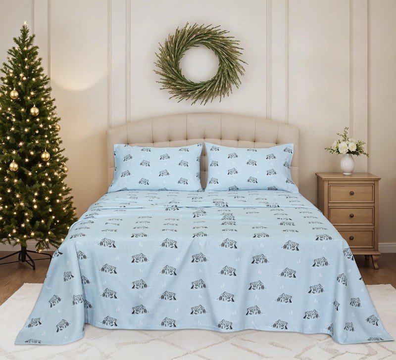 RUVANTI Flannel Sheets Queen Size - 100% Cotton Double Queen, Soul Dog gallery