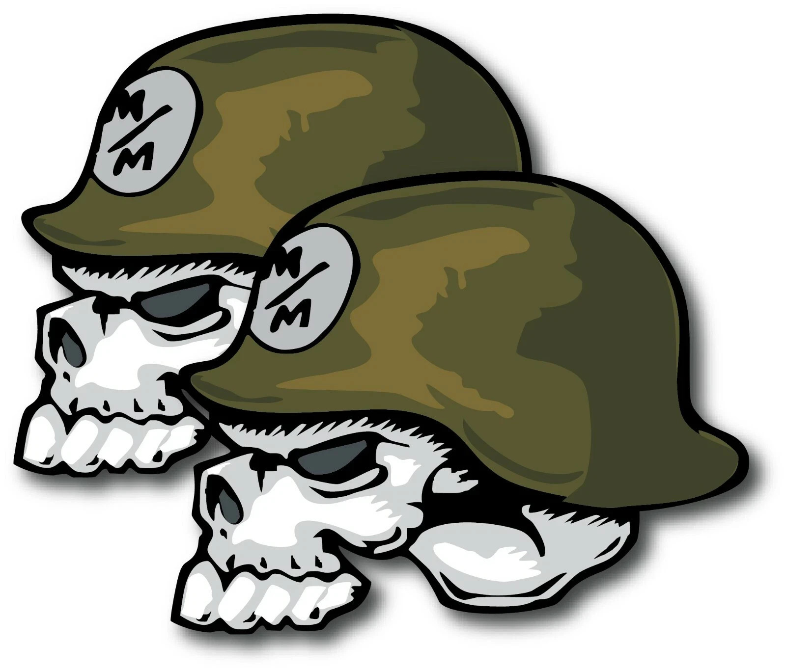 2X METAL MULISHA LOGO DECAL STICKER US MADE CAR WINDOW SKULL HELMET TRUCK ATV gallery