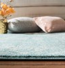 Evoke Collection Accent Rug - 2'2" x 4', Light Blue & Ivory, Shabby Chic Dist... gallery