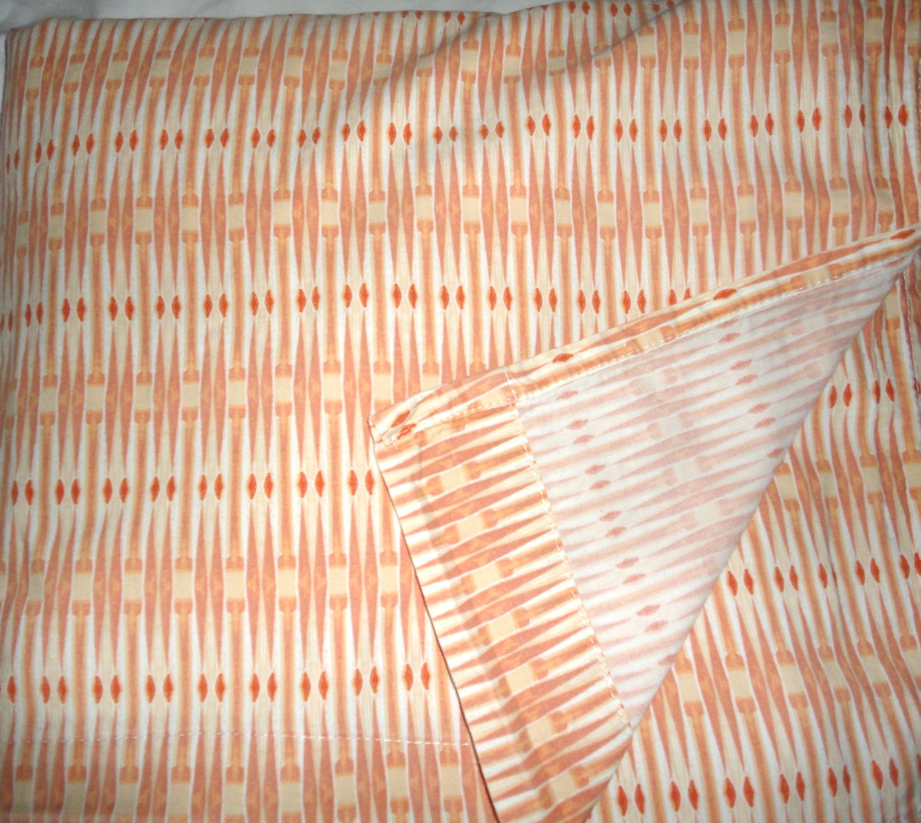 OPAL HOUSE Kaylo Global ORANGE/RUST ABSTRACT KING/CAL KING FLAT SHEET 100X102 gallery