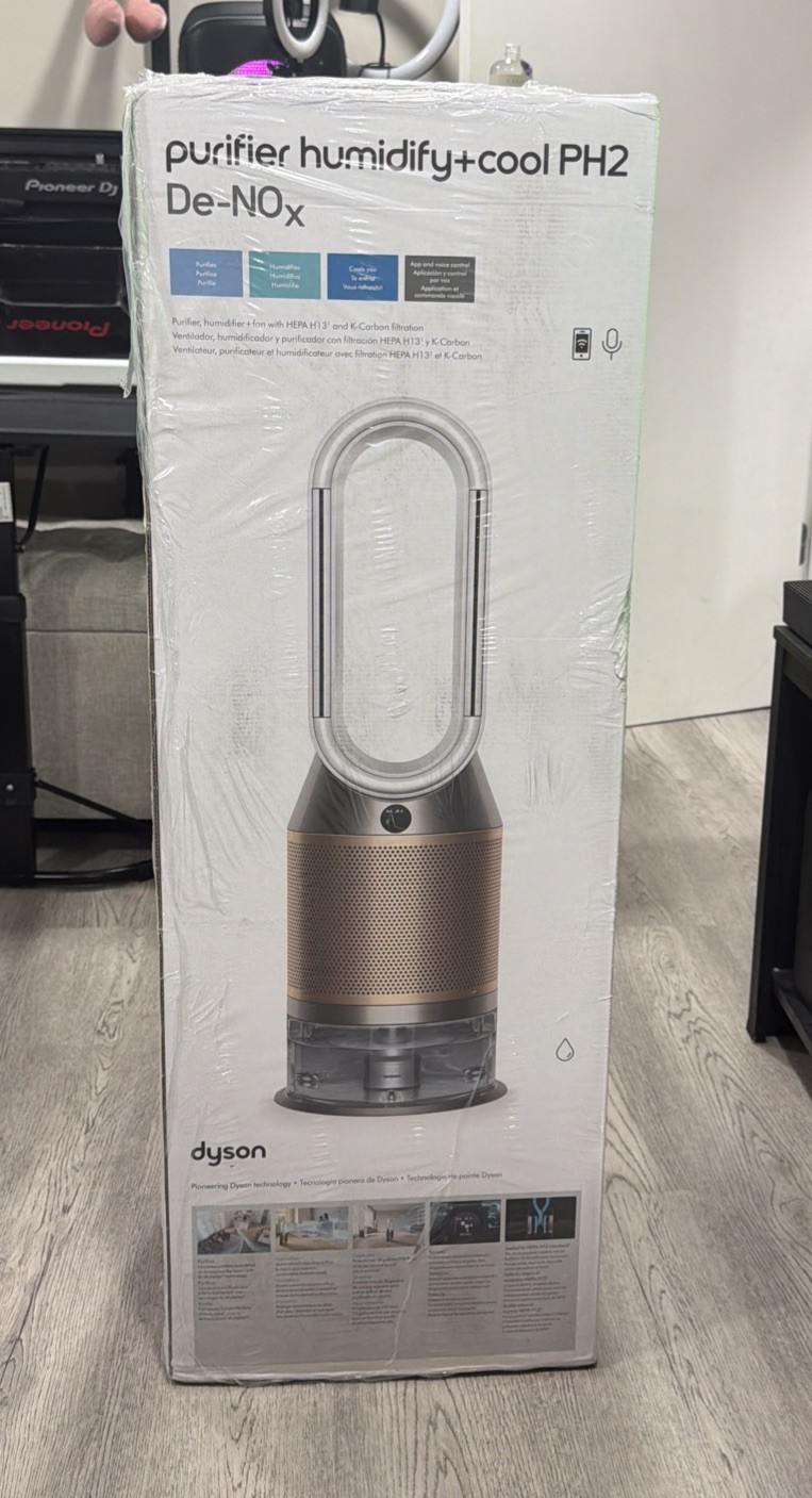 Dyson - Purifier Humidify+Cool PH2 De-NOx​ - White/Gold (NEW SEALED) gallery