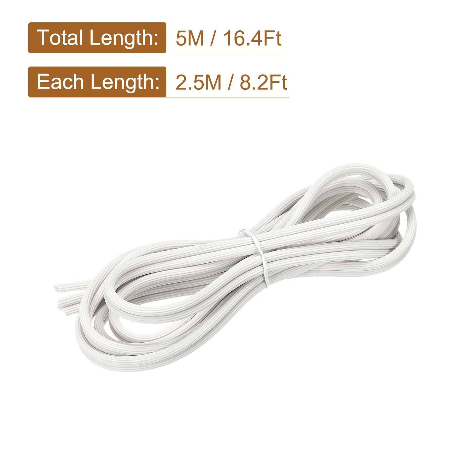Screen Spline, 5M/16.4Ft Silicone Window Sealing Strip, 5mm OD White gallery