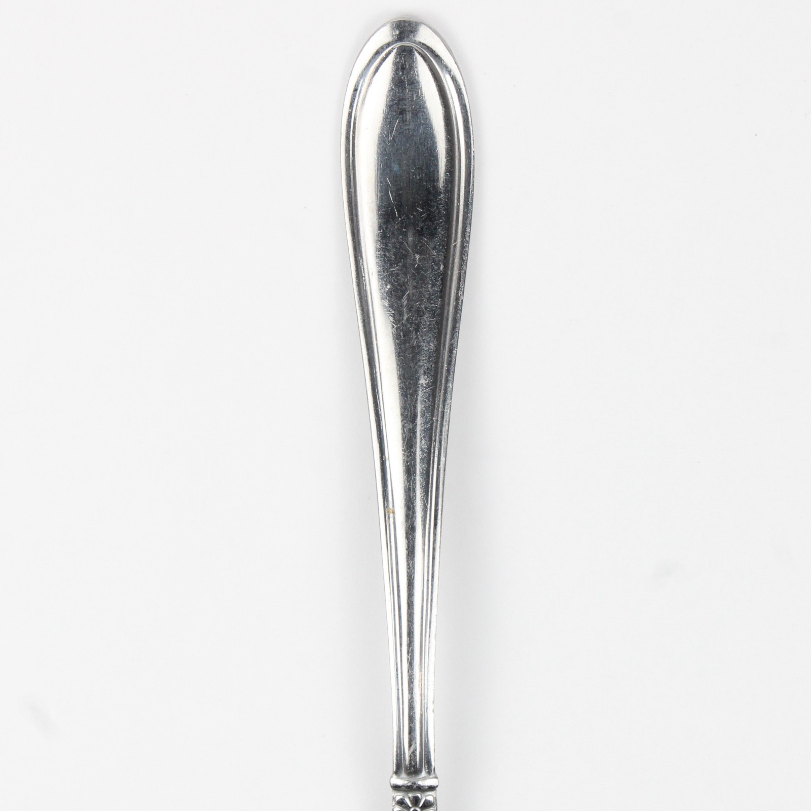 Lot of 4 Oneida Silver Memphis Pattern Oval Shaped Soup Spoons Stainless 7" gallery