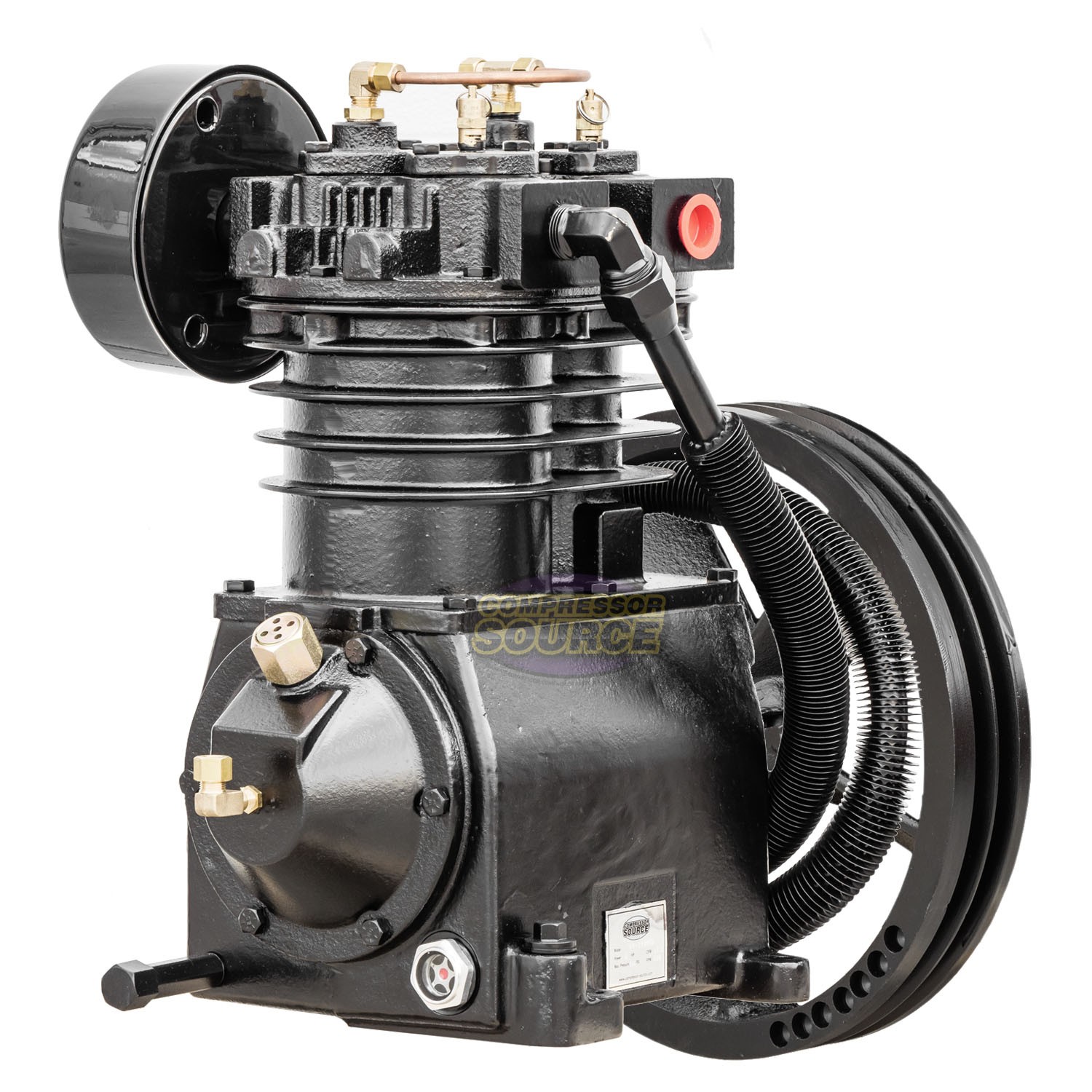 5 HP Replacement Air Compressor Pump 2 Stage 2 Cylinder 19 CFM w/ Head Unloaders gallery