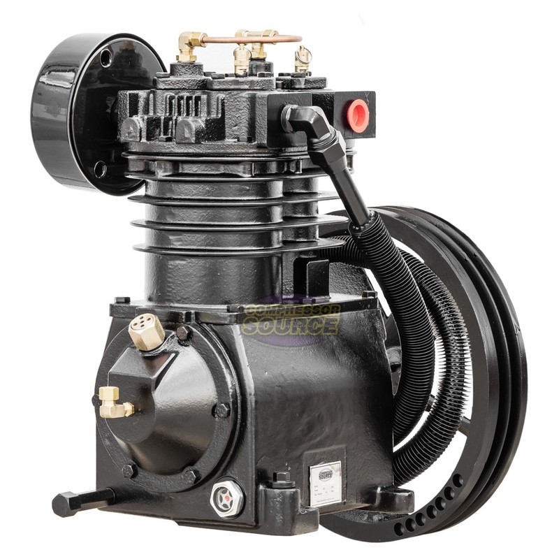 5 HP Replacement Air Compressor Pump 2 Stage 2 Cylinder 19 CFM w/ Head Unloaders gallery