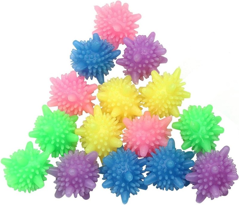 Brightly Colored Reusable Laundry Balls - Efficient 15 Pack for Machine Wash gallery