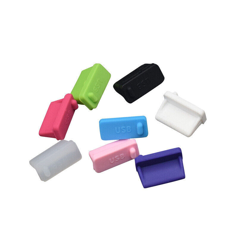 5pcs Protective USB Ports Anti-Dust Plug Cover Stopper for Laptop & PC Phone gallery