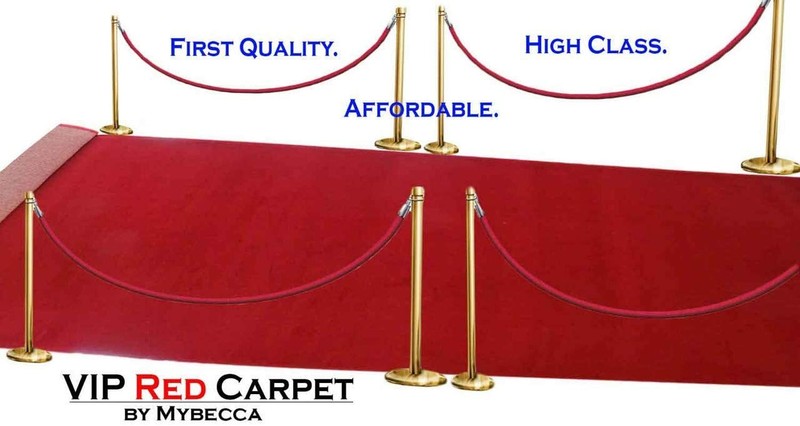 High Class VIP Quality Red Carpet Aisle Runner for Events, Wedding and Ceremony gallery