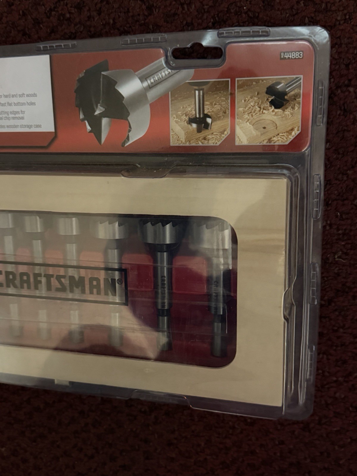 Rare Craftsnam 10 pc Forstner bit set with wooden case None on Ebay gallery