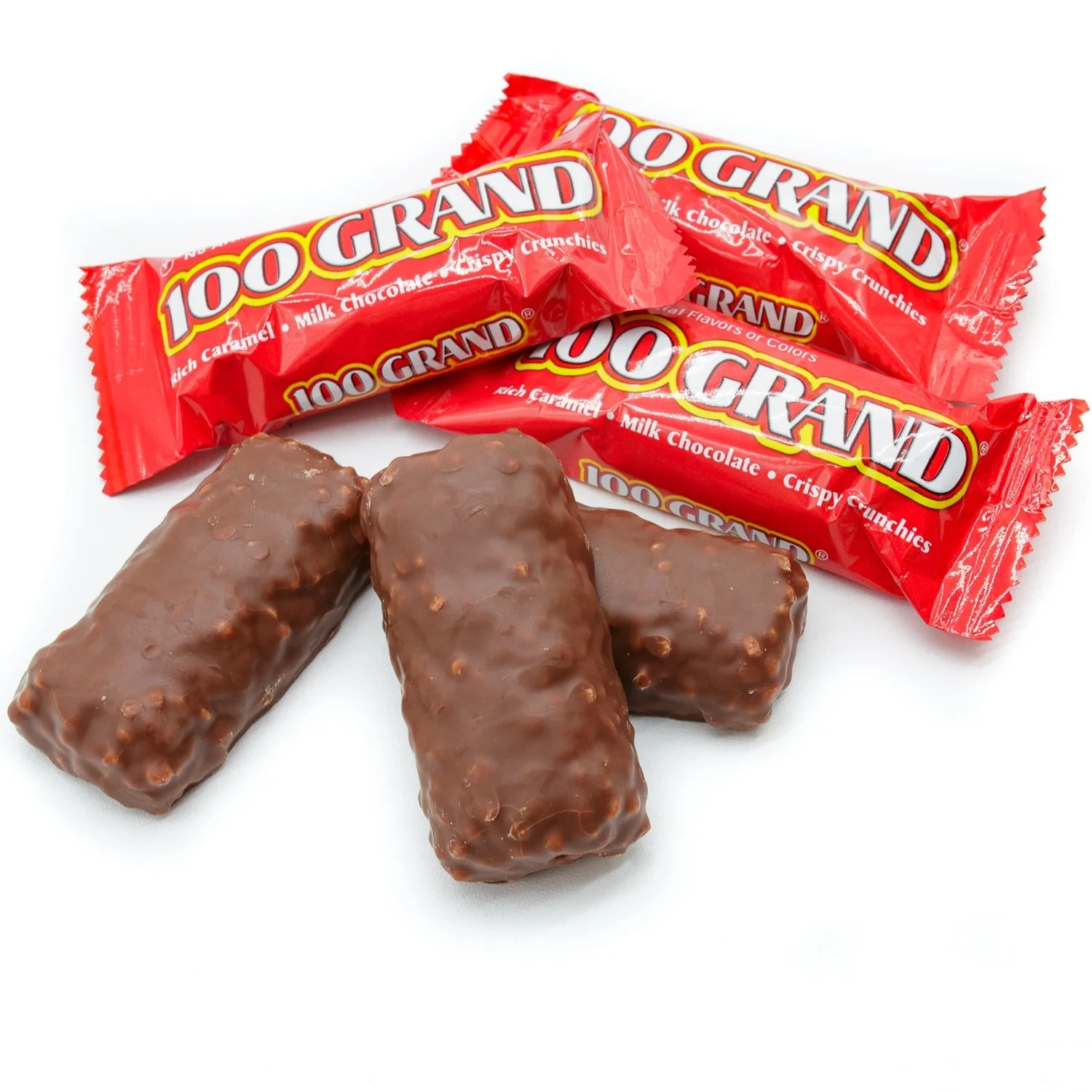 100 GRAND Milk Chocolate & Caramel, Fun Size Candy Bars (2 Pounds Bag) On Sale! gallery