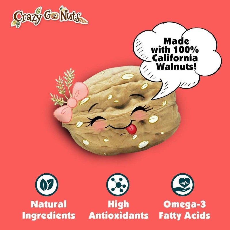 Crazy Go Nuts Walnuts Oatmeal Cookie 1.25 oz 6-Pack Healthy Snacks Vegan Gluten gallery