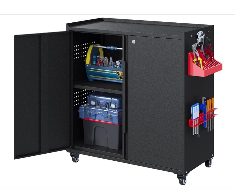 Garage Storage Cabinet System Rolling Tool Chest Tool Organizer Box Workshop Set gallery