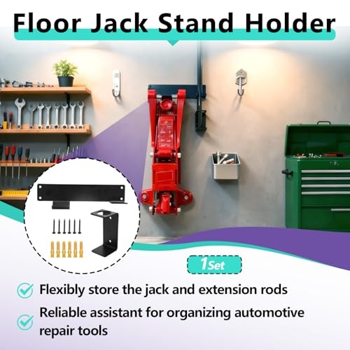 Wall Mount Floor Jack Stand Rack Organizer, Car Hydraulic Trolley Jack Stands gallery