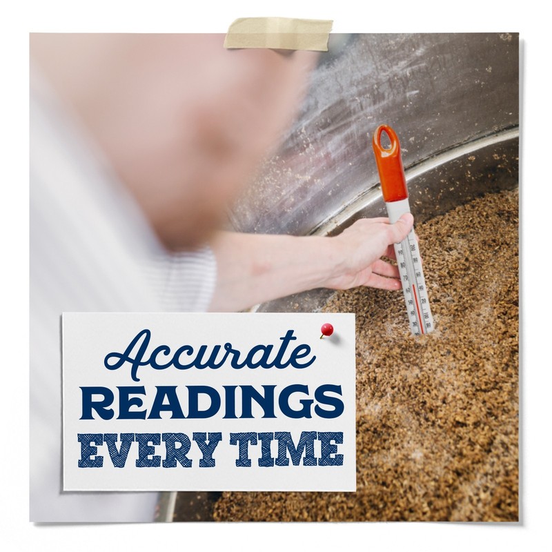 Fermentaholics Floating Glass Thermometer for Cooking & Fermentation gallery