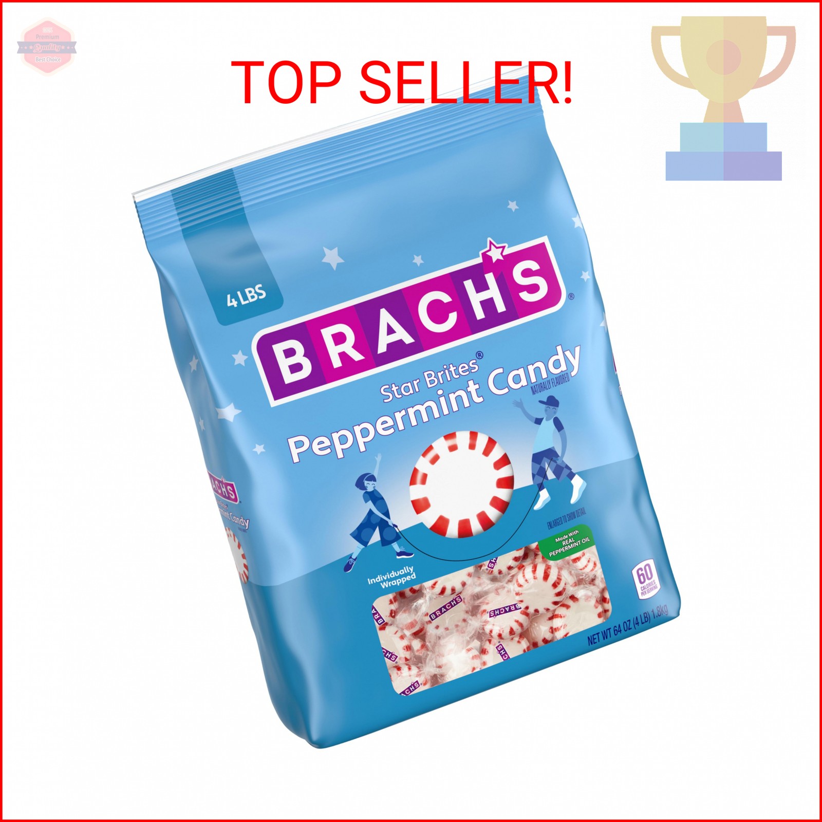 Brach's Star Brites, Peppermint, Individually Wrapped, Made With Real Peppermint gallery