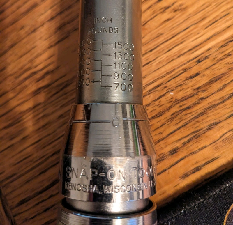 Snap- On 1/2" Drive Micrometer Click-Type Torque Wrench, Knurled Handle gallery