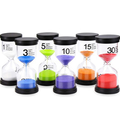 1pc Hourglass Sand Timer 1/3/5/10/15/30 Minutes Sand Watch Home Decor – NEW