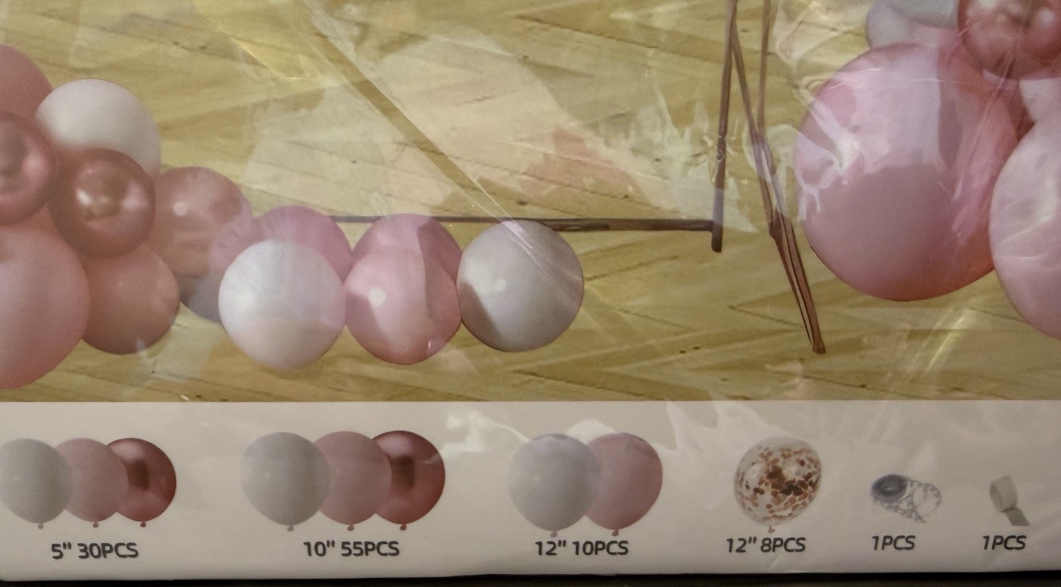 105 PCS Light Pink-White and Metallic Pink Balloon Arch Garland Kit- Birthday gallery
