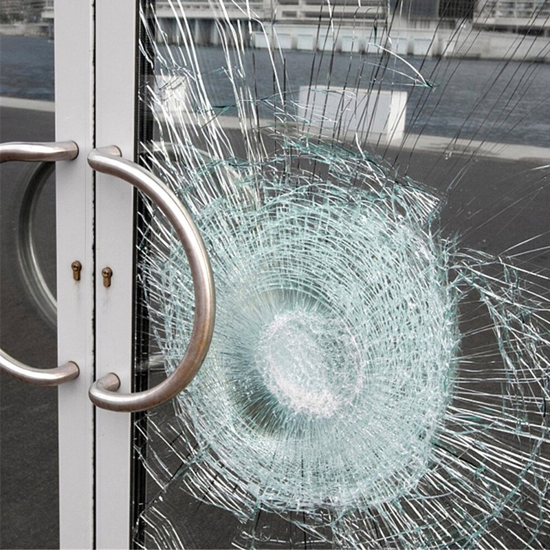Security Window Film Clear Self-Adhesive Anti Shatter Glass UV Protection 4/8Mil gallery