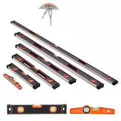 10 In. Torpedo Level (6-Pack), Sizes 78/48/32/24/16/10, Bubble Vials for 45/90/1