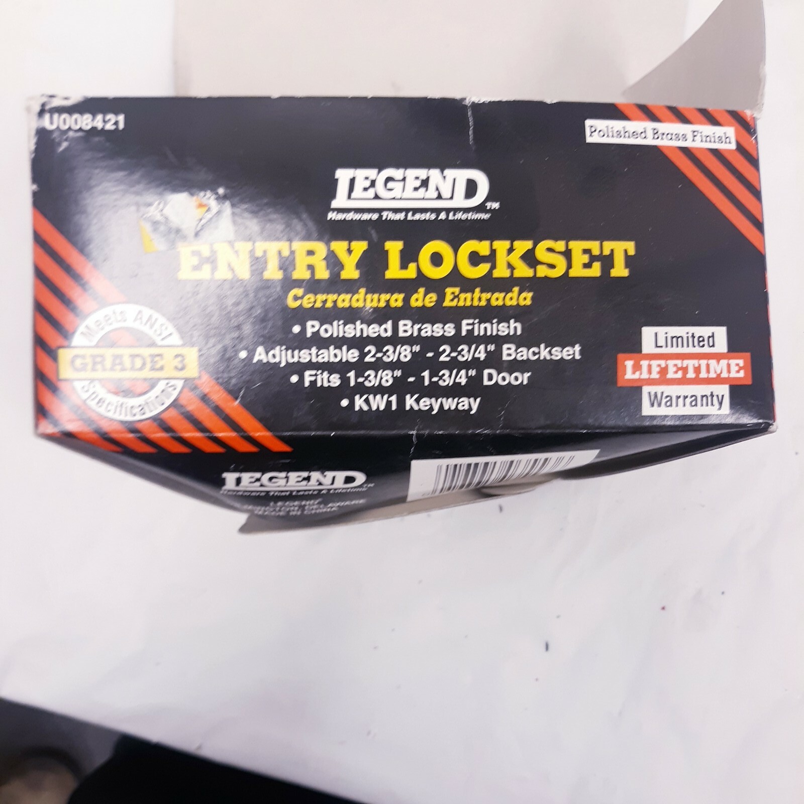 Legend Entry Lockset Polished Brass Finish New w/ Package U008421 ANSI Grade 3 gallery