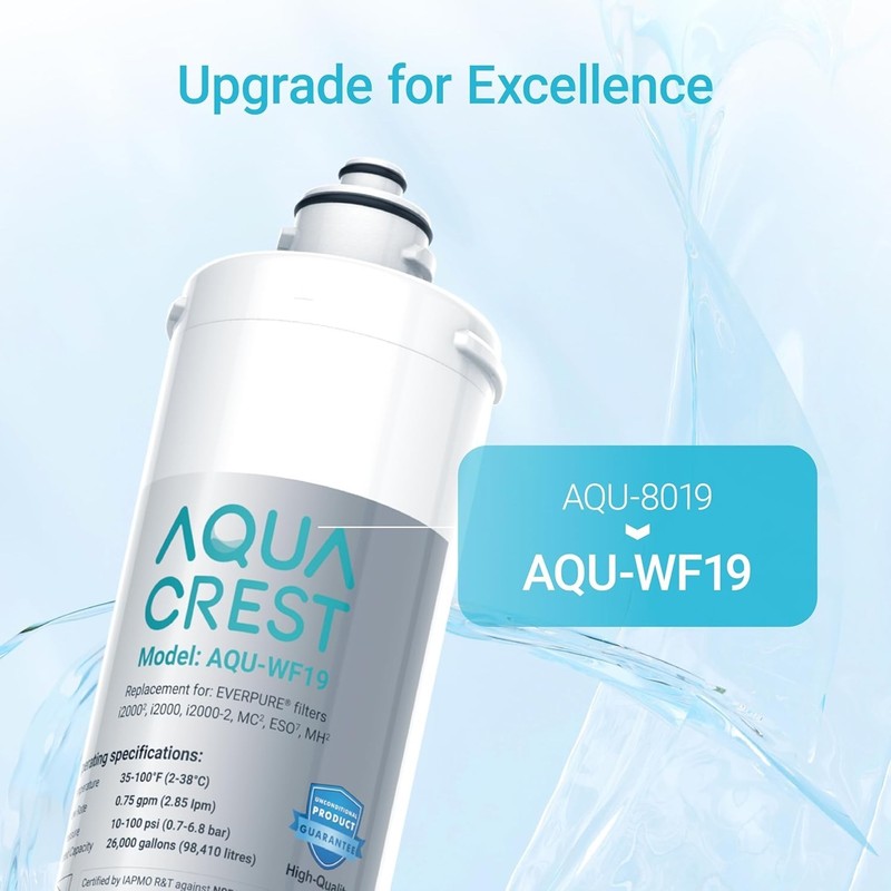 AQUA CREST I2000 2 Water Filter, Replacement Cartridge for Everpure i2000,4 Pack gallery