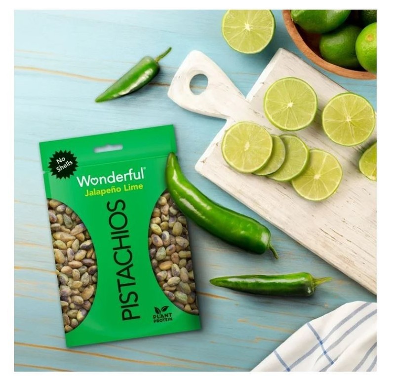 Wonderful Pistachios, No Shells Jalapeño Lime Nuts, 11 Ounce Bag,New gallery