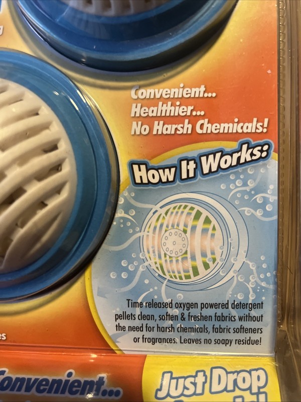 New Rare Ontel Oxy Powered Detergent Washer Balls 2 Pack gallery