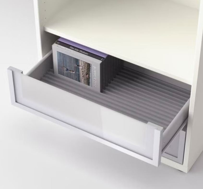 IKEA INREDA DVD Game CD Storage Drawer Insert 101.053.70 Gray 20" x 13 1/2” Rare gallery