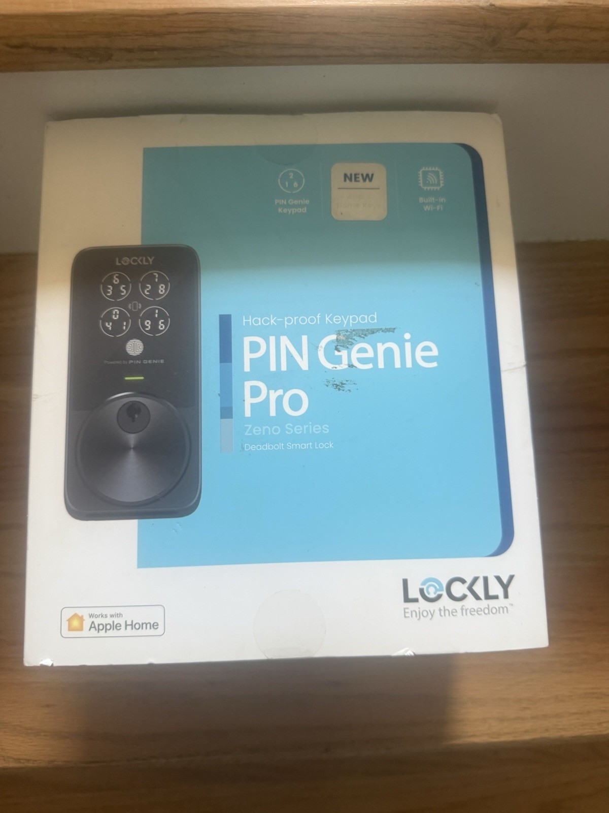 Lockly Pin Genie Pro Smart Lock, Wi-Fi, Siri/Google/Alexa, Keypad, Matte Black gallery