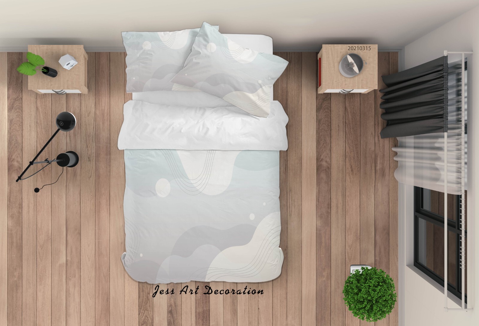 3D Geometric Abstract Line White Quilt Cover Set Bedding Sets Pillowcases 64 gallery